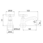 Torneira de Mesa para Lavatório Primor Cromada Docol
