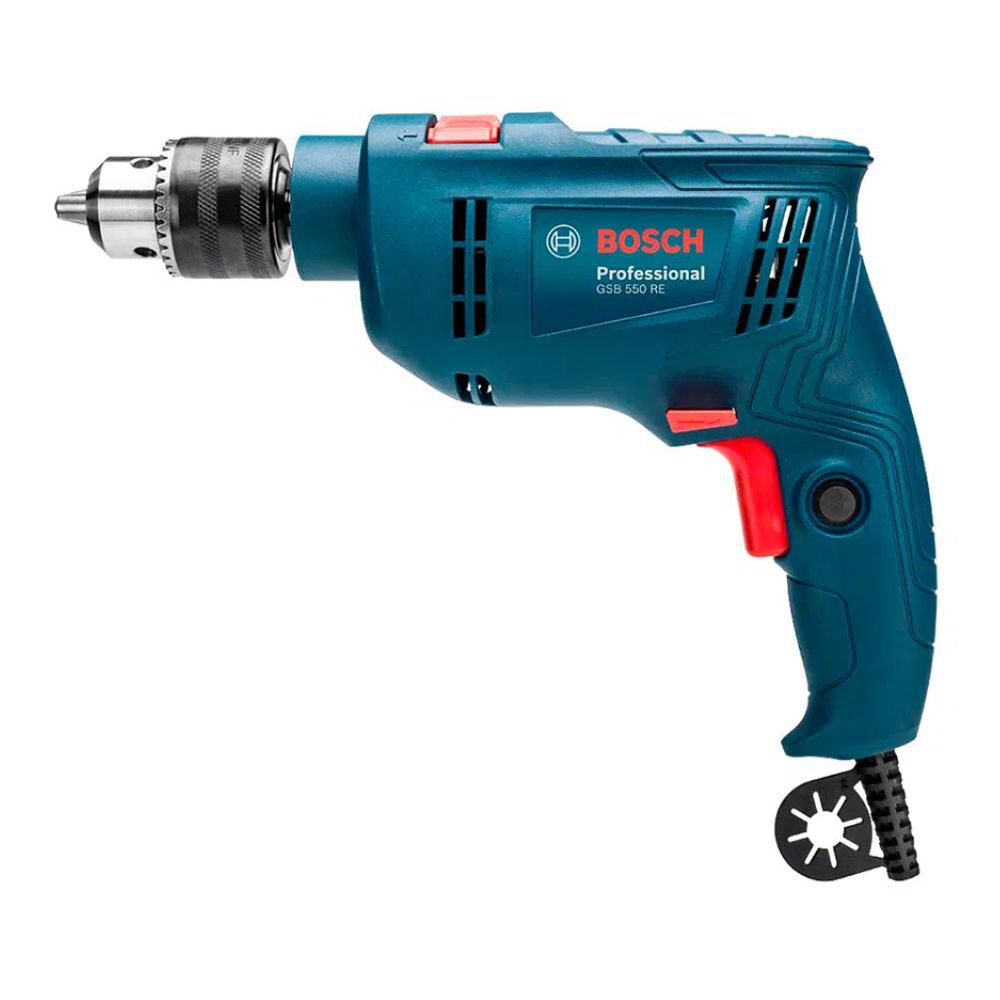 Furadeira Elétrica de Impacto 1/2" GSB 550 RE 550W com Acessórios Bosch