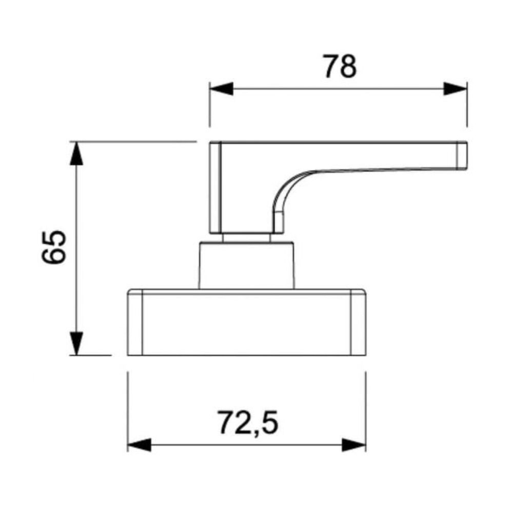 Acabamento de Registro Base Reforma Escuadra 1.1/4 e 1.1/2 Cromado Roca