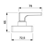 Acabamento de Registro Base Reforma Escuadra 1.1/4 e 1.1/2 Cromado Roca