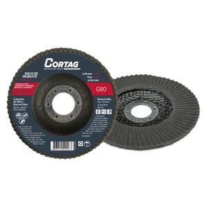 Disco Abrasivo Base de Fibra Carbureto de Silício 115 mm 4.1/2″ G-80 Cortag