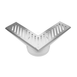 Ralo de Canto Saída de 100mm Prata Astra Ralo de Canto Saída de 100mm Prata Astra