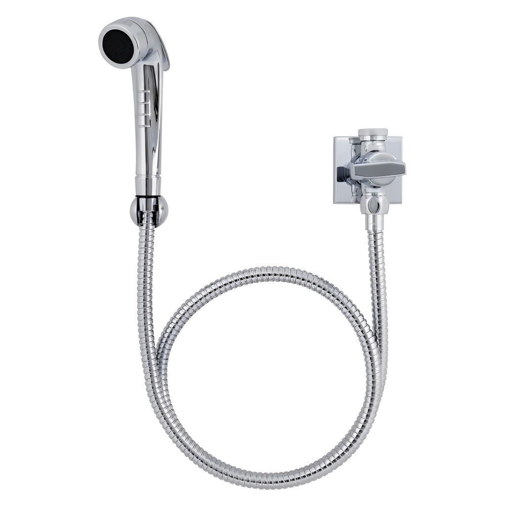 Ducha Higiênica com Registro e Derivação com Gatilho Next Cromado Docol