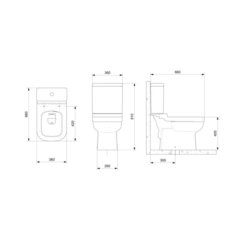 Kit Vaso Sanitário com Caixa Acoplada Assento Sanitário e Itens de Instalação Elite Branco Celite