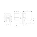 Kit Vaso Sanitário com Caixa Acoplada Assento Sanitário e Itens de Instalação Elite Branco Celite