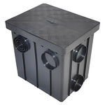 Caixa de Passagem 44x35x41cm 48L Preta Mallton