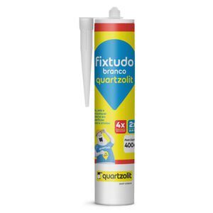 Adesivo Selante Fixtudo Branco 400g Quartzolit Adesivo Selante Fixtudo Branco 400g Quartzolit