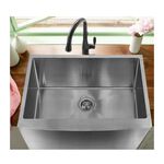 Cuba para Cozinha Farm Sink 76x35x25,4cm Aço Inox Addra