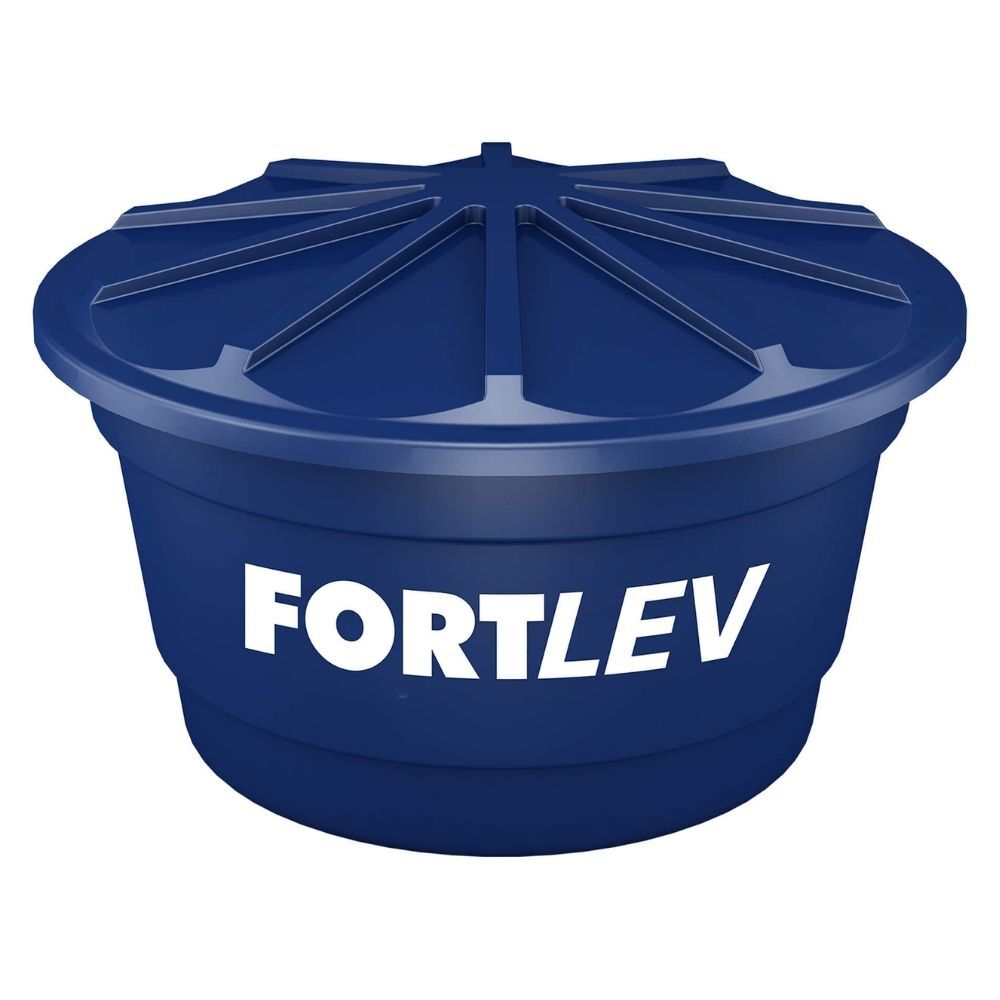 Caixa d'água 100L de Polietileno Azul Fortlev