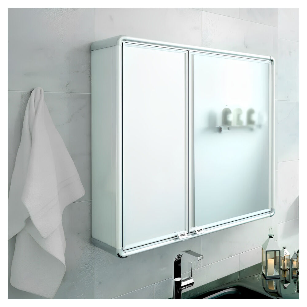 Armário Alumínio de Sobrepor LBP16/S 54 x 45cm Prata Brilhante Astra