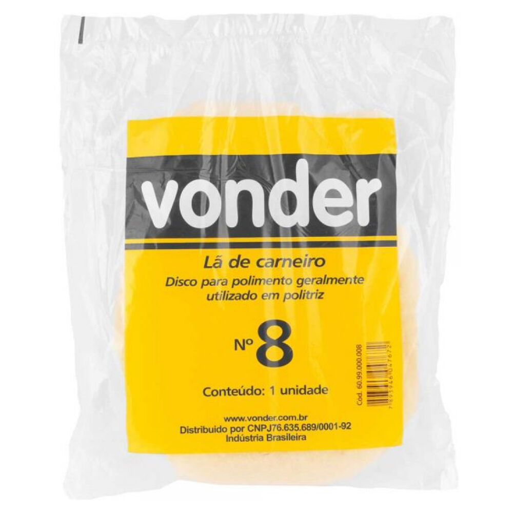 Boina de Lã para Polimento 8" Vonder