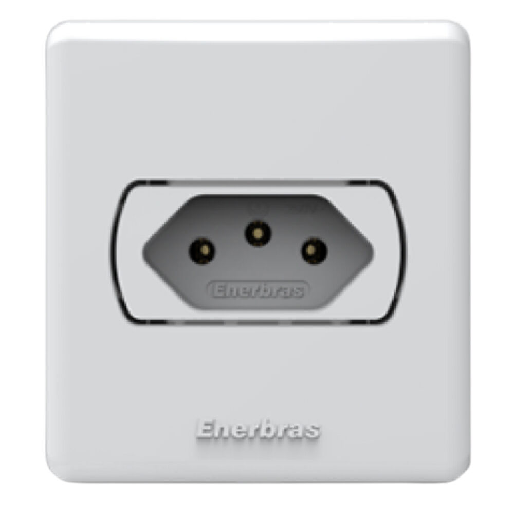 Módulo Tomada 10A/250V Neo Sottile Branco Enerbras