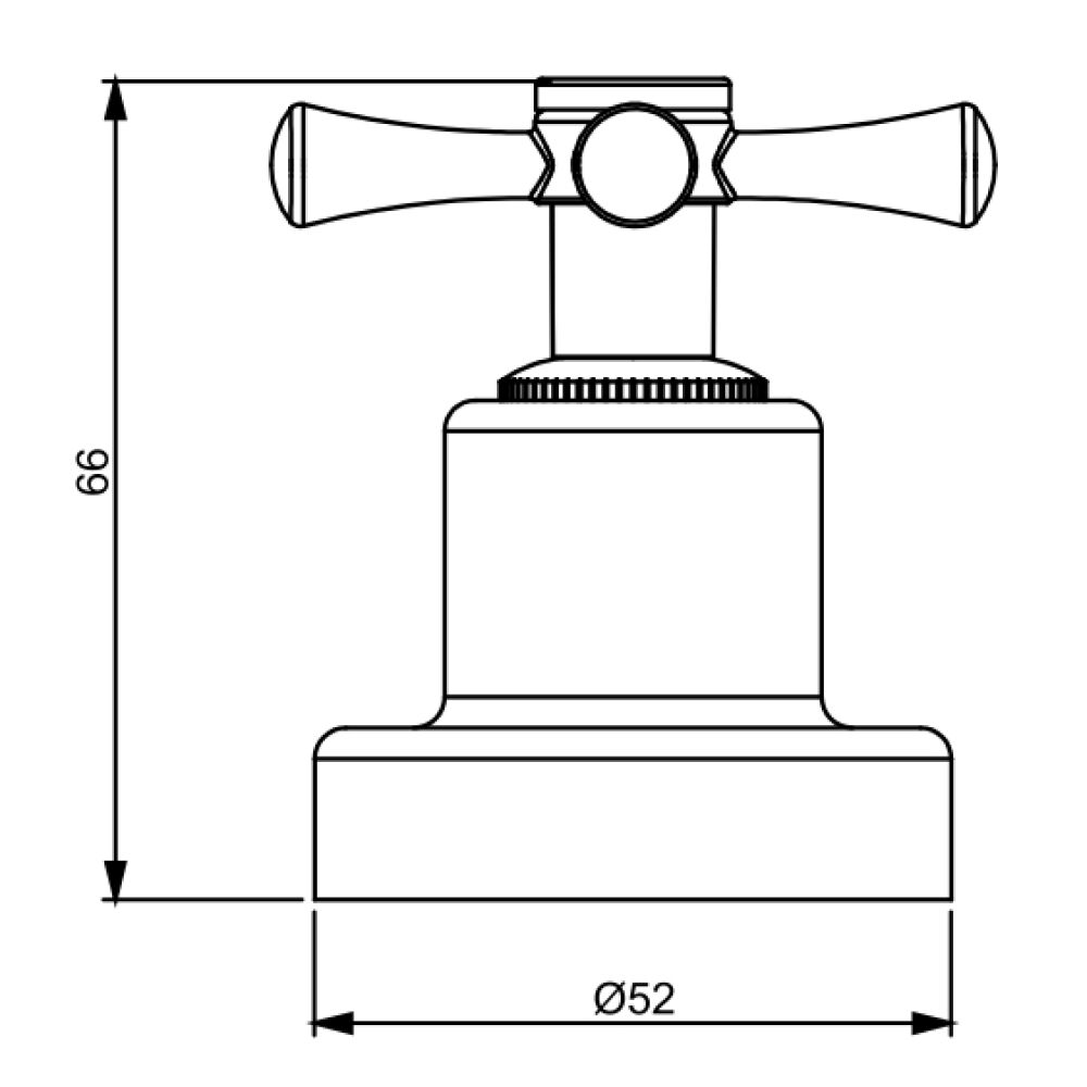 Acabamento de Registro Job para Base Docol 1/2" 3/4" Cromado Perflex
