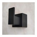 Acabamento para Registro de Gaveta/Pressão Base Deca Quadrado Preto Fosco Jiwi