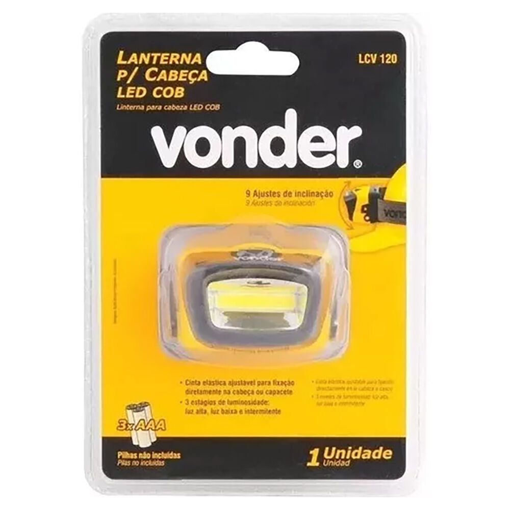 Lanterna Led para Cabeça LCV 120 Vonder