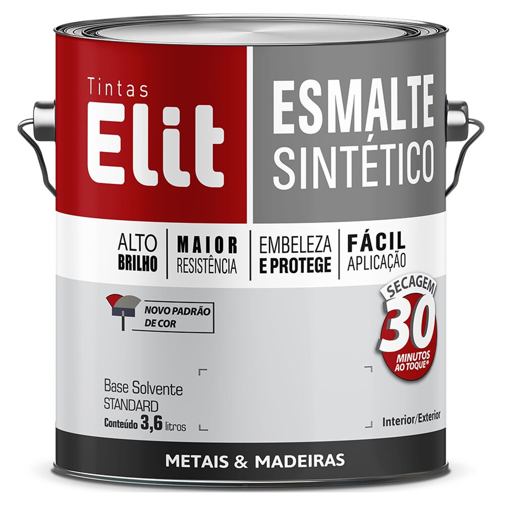 Esmalte Sintético Brilhante Branco 3,6L Elit