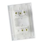 Interruptor Simples 16A/250V e Tomada 2P+T 10A/250V Distanciados Evidence 3889 Fame