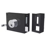 Fechadura Sobrepor Portão 1701/100 Preto Fosco Tetra Stam