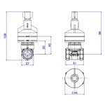 Base Registro de Gaveta 1/2" Deca