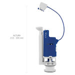 Saída Universal com Duplo Acionamento para Caixa Acoplada Branca Astra