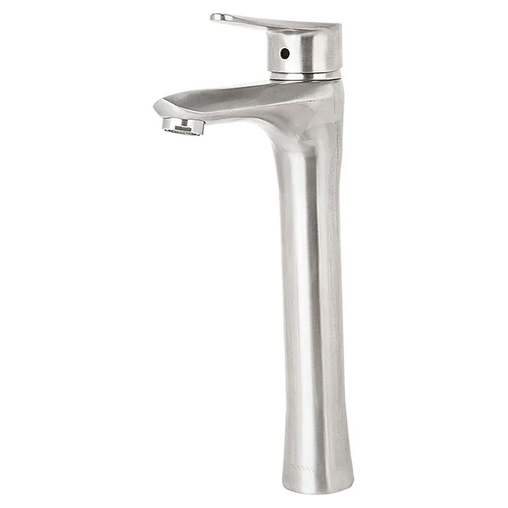 Torneira Misturador para Banheiro Roma 1/2" Aço Escovado Addra