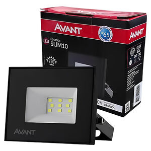 Refletor de LED Slim 10W 6500K 750 Lúmens Bivolt Luz Branca Avant Refletor de LED Slim 10W 6500K 750 Lúmens Bivolt Luz Branca Avant
