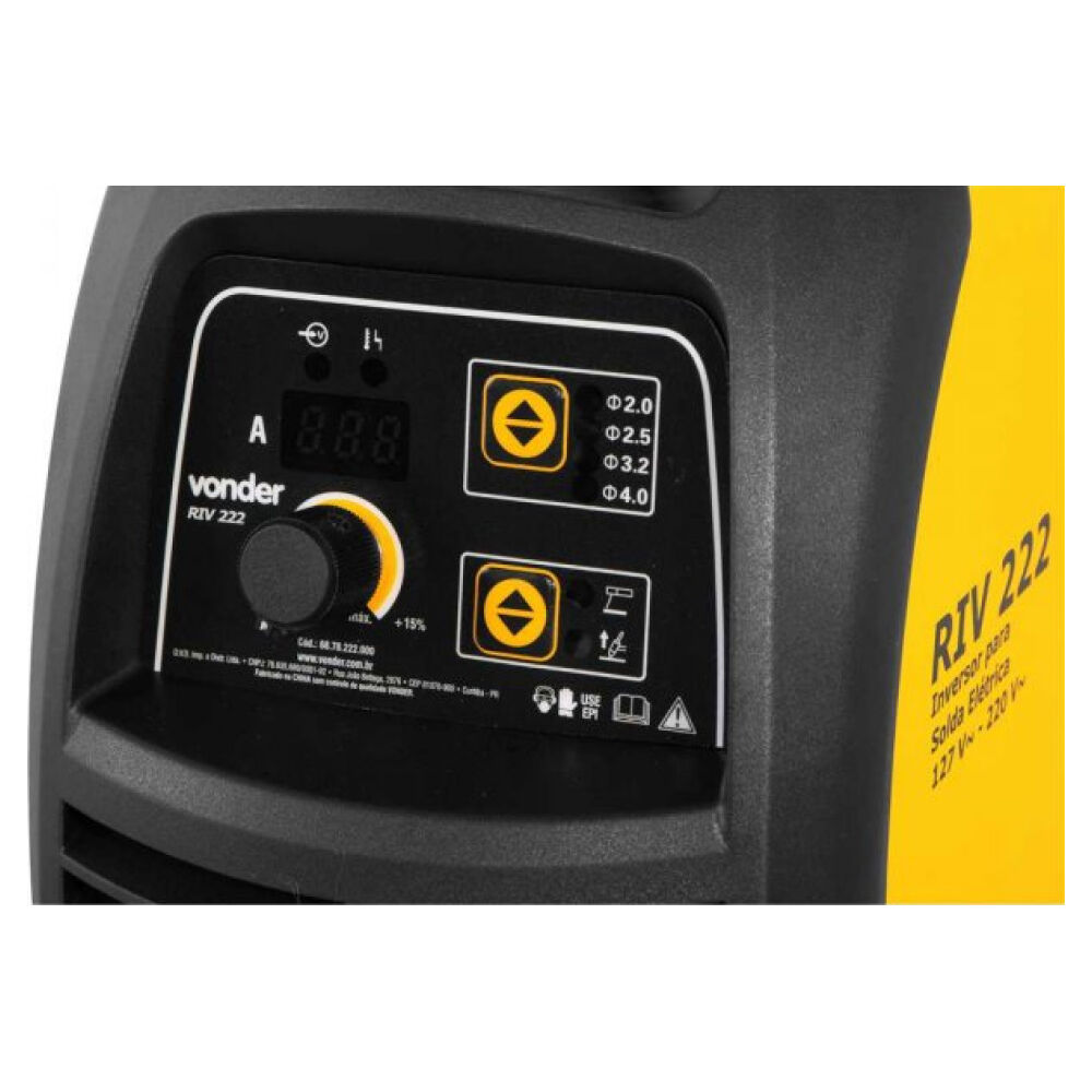 Inversor para Solda com Eletrodo RIV222 Bivolt Vonder