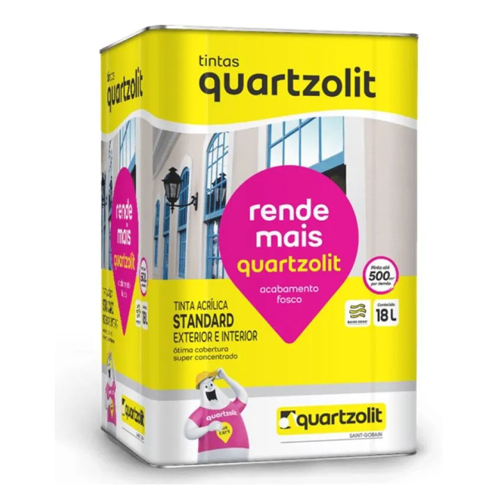 Tinta Acrílica Rende Mais Standard 18L Quartzolit