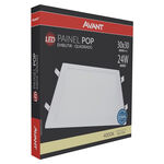 Painel Led de Embutir Quadrado Pop 24W 4000K Branco Avant