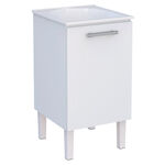 Gabinete Lavanderia Venus com Tanque Sintético 50cm Branco Cozimax