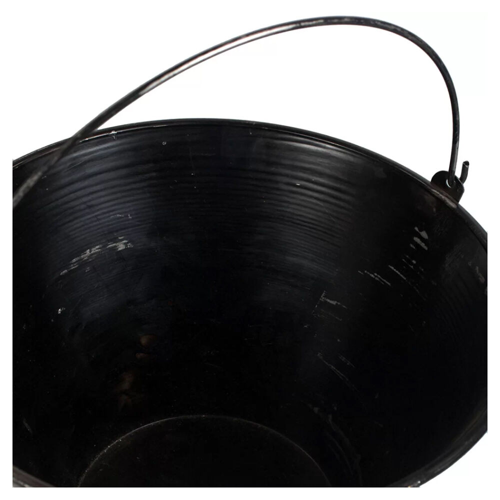 Balde de Metal para Concreto 10L Preto Nove54