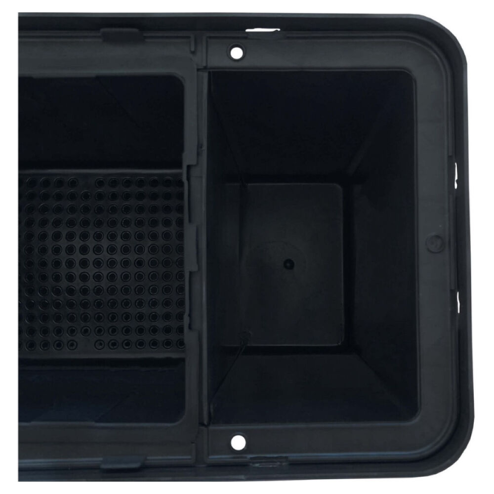 Caixa de Gordura Sifonada 52x29x48cm 50L Preta Mallton