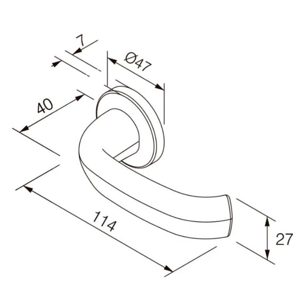 Fechadura para Banheiro de Aço Zamac Contemporanea 55mm Cromada Pado