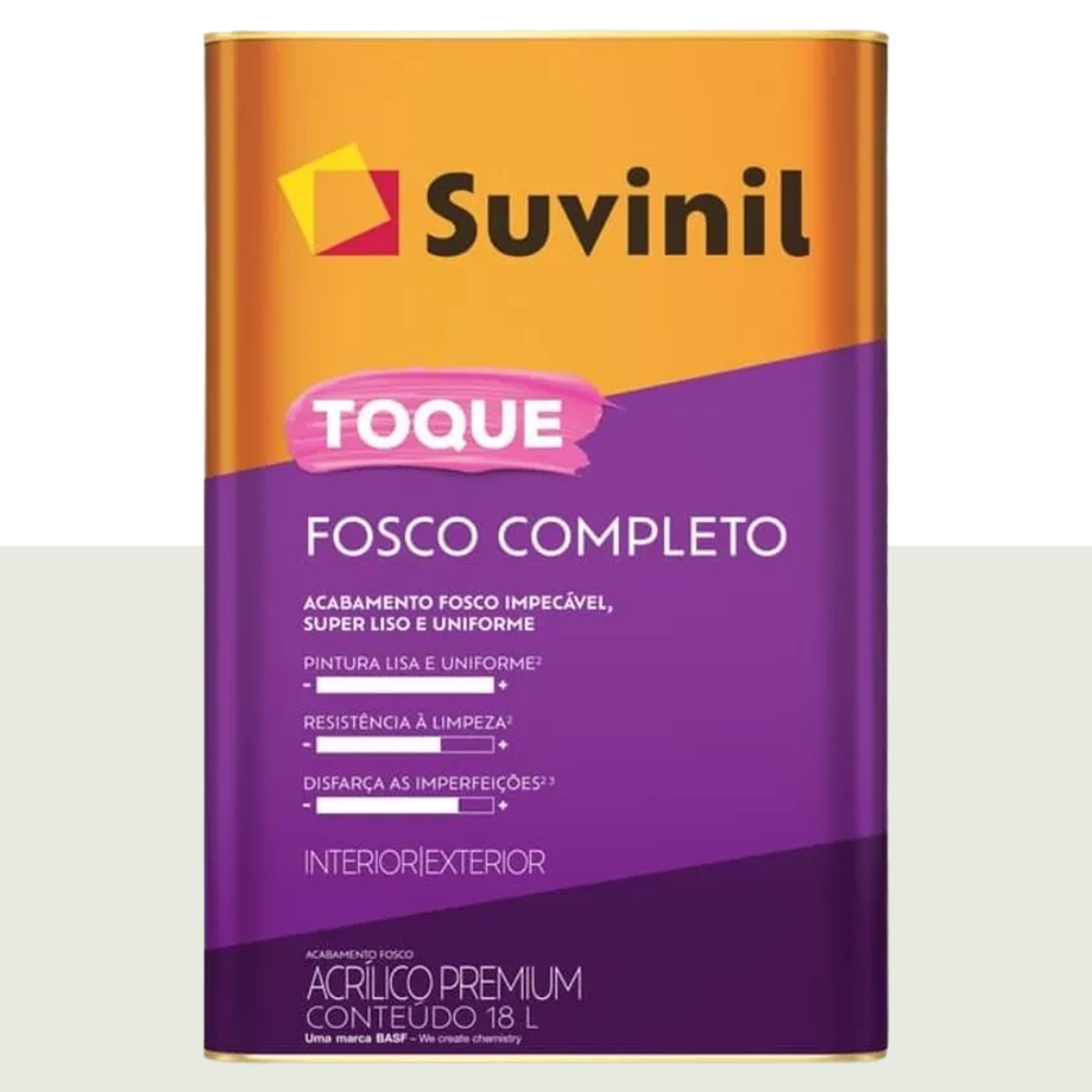 Tinta Acrílica Toque Fosco Completo Premium 18L Gelo Suvinil