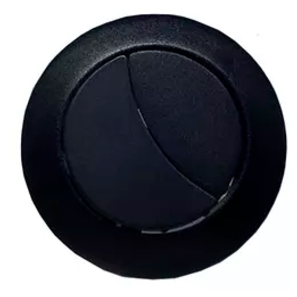 Botão Duplo Acionamento Black Matte Deca