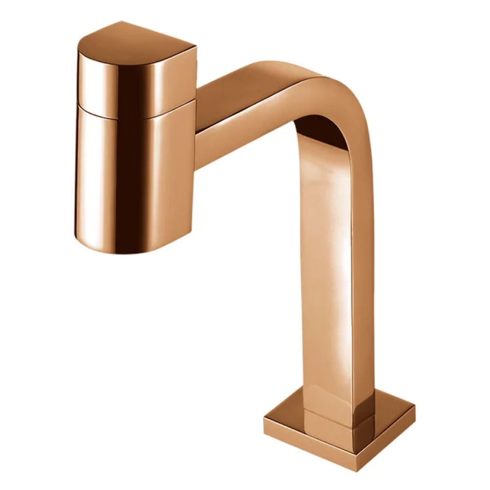Torneira de Mesa para Lavatório Loren Code Rose Gold Lorenzetti