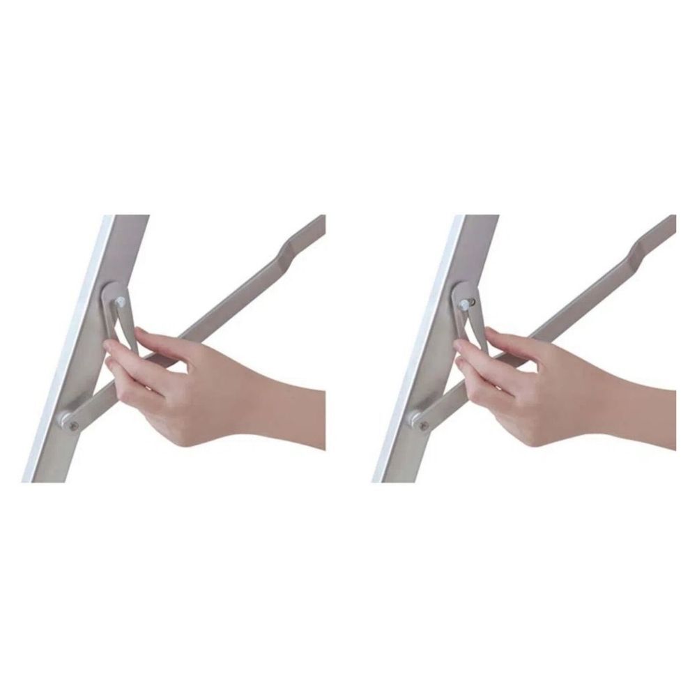 Escada Banqueta Alumínio 3 Degraus MOR