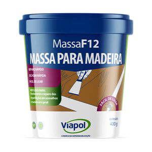 Massa para Madeira F12 400g Viapol Massa para Madeira F12 400g Viapol