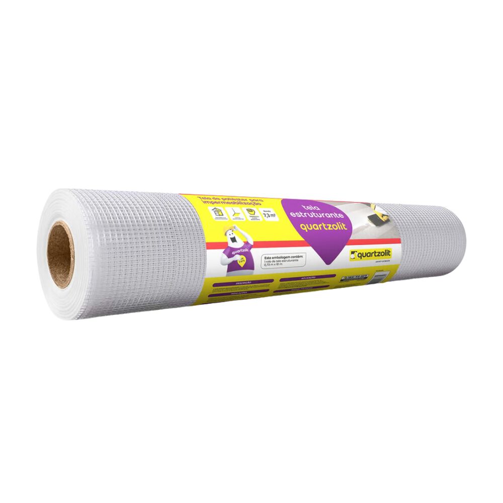 Impermeabilizante Tela Estruturante 73cm x 10m Quartzolit