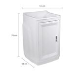Gabinete Plástico com Tanque Branco Astra