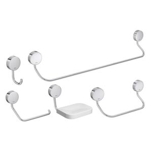 Kit Acessórios Banheiro 5 Peças 2000 Net C01 Cromado Deca Kit Acessórios Banheiro 5 Peças 2000 Net C01 Cromado Deca