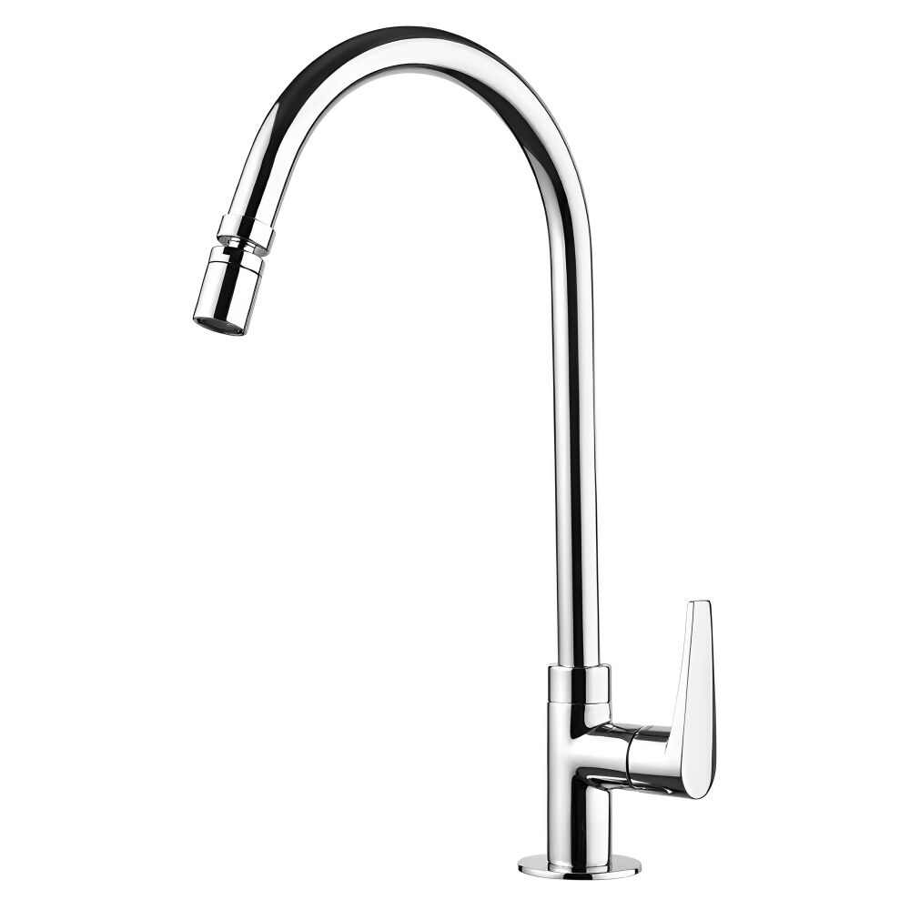 Torneira de Mesa para Cozinha Bica Móvel LorenJoy Cromado Lorenzetti