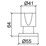 Acabamento para Registro de Gaveta e Pressão de 1", 1/2"e 3/4" Cromado Lorenzetti