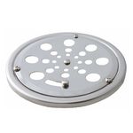 Grelha Redonda com Caixilho 10cm Perflex