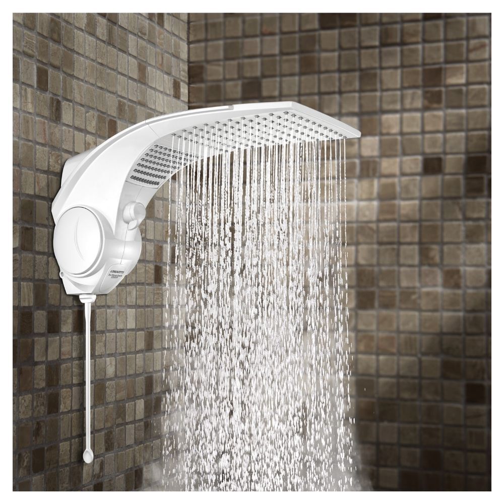 Chuveiro Lorenzetti Duo Shower Quadra Eletrônico Branco