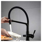 Misturador Monocomando de Mesa para Cozinha Milão 1/2" Preto Addra