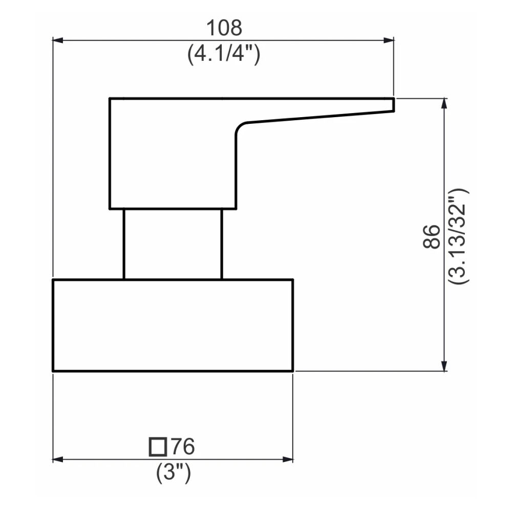 Acabamento Registro Base Deca 1.1/4" e 1.1/2" (Grande) Gallant Perflex