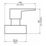 Acabamento Registro Base Deca 1.1/4" e 1.1/2" (Grande) Gallant Perflex