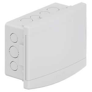 Quadro de Distribuição de Embutir 6/8 Disjuntores Branco Tigre Quadro de Distribuição de Embutir 6/8 Disjuntores Branco Tigre