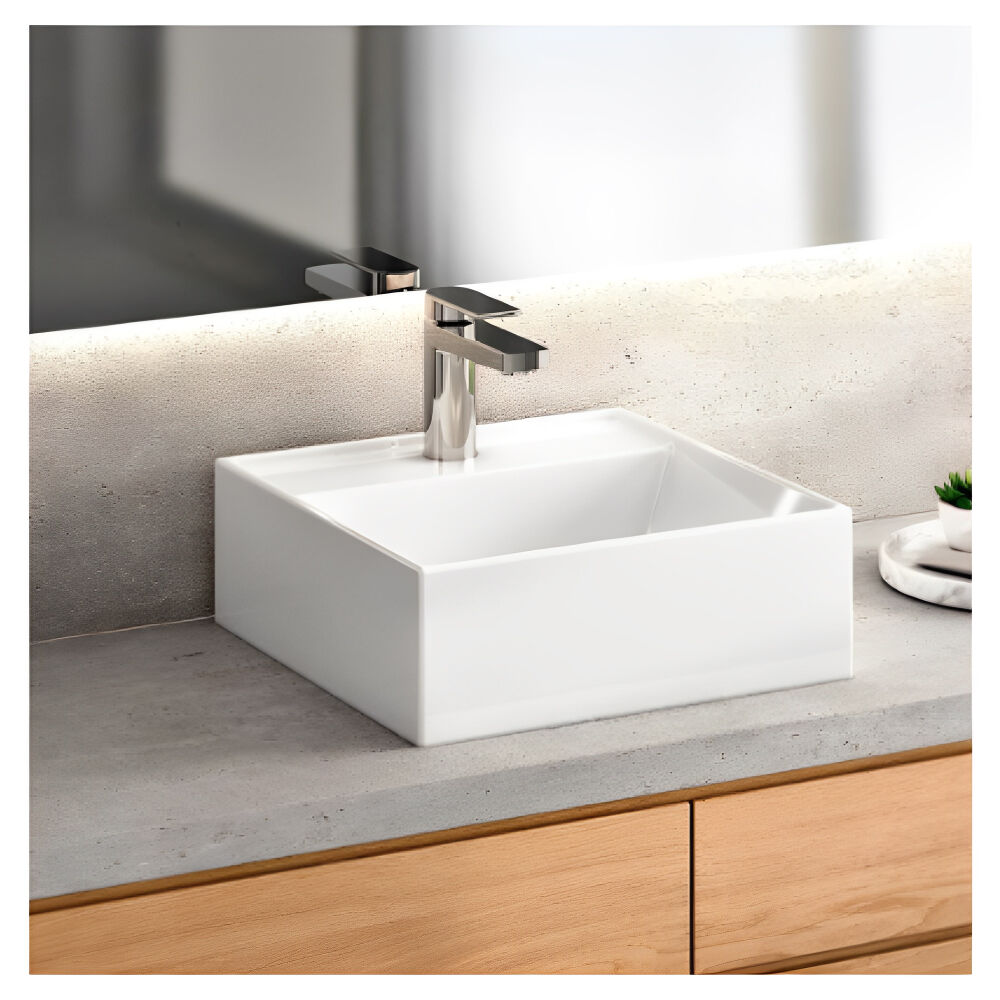 Cuba de Apoio Quadrada 410x145x410mm Branco Docol
